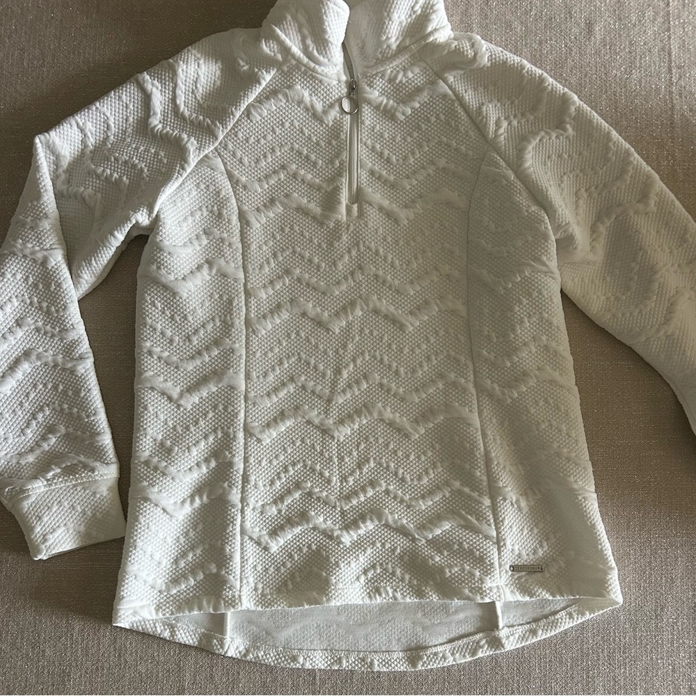 ZeroXposur white 3/4 zip jacket, size Small
